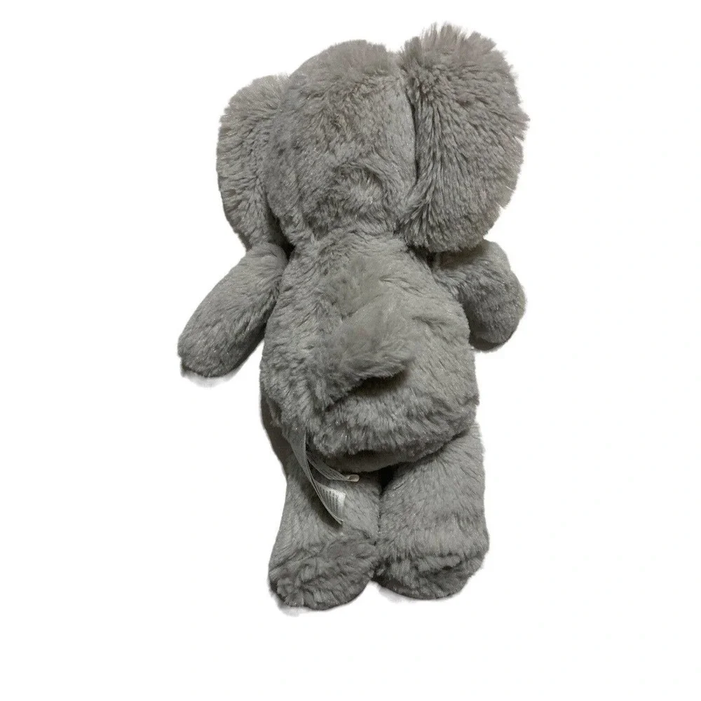 CARTER'S Soft Gray Elephant PLUSH RIBBED EARS Stuffed‎ Animal